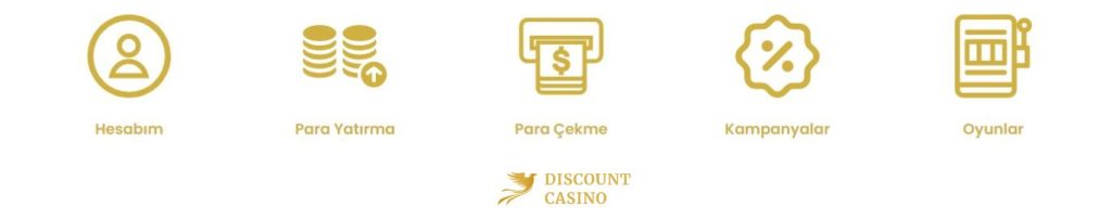Discount Casino Para Yatırma ve Çekme